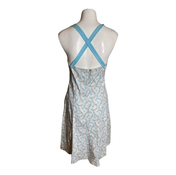 Anthropologie Elevenses Size 6 M Cotton & spandex Dress Lining & Crisscross Back - Picture 6 of 7